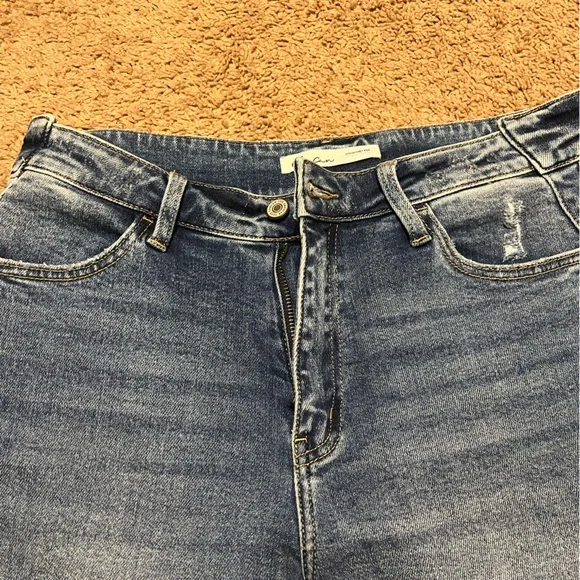 KanCan Dark Blue Straight Jeans - Picture 2 of 7